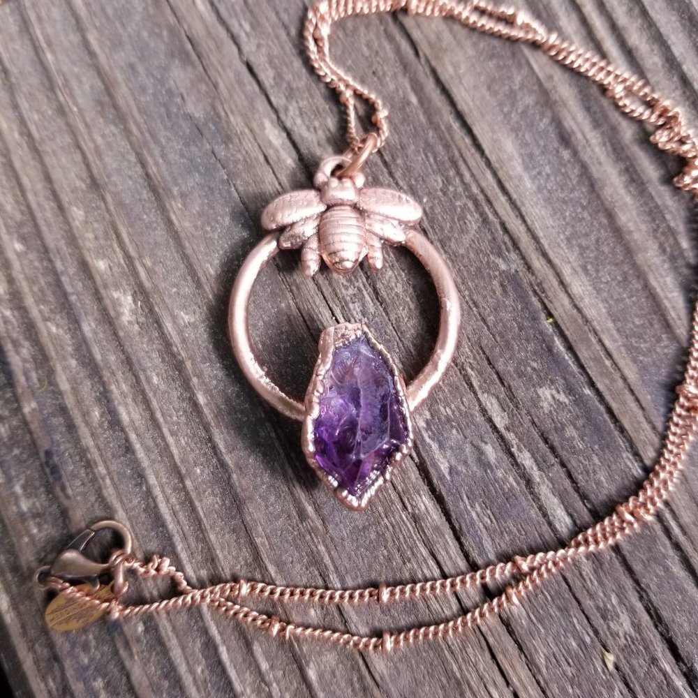 Purple Haze Amethyst Point necklace